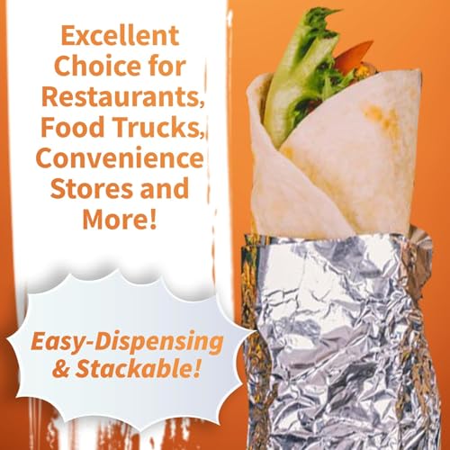 Insulation Sandwich Wrapping Paper Aluminum Foil Sheets (100 Count)