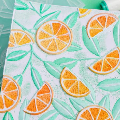 3D Embossing Folders Lemon Textured for Card Making