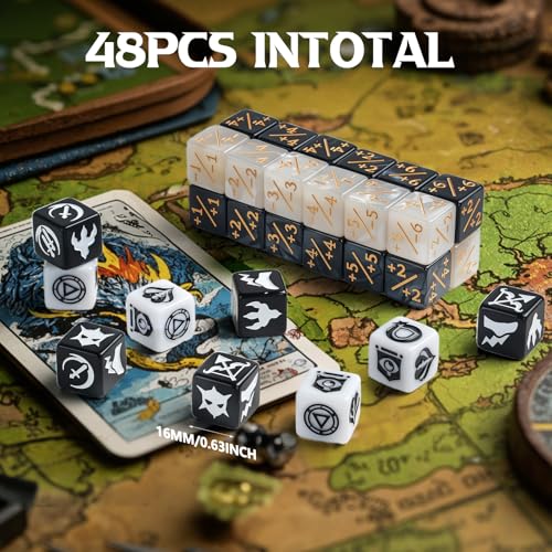 48 Pieces Abilities Keywords Counter Dice MTG Dice 1