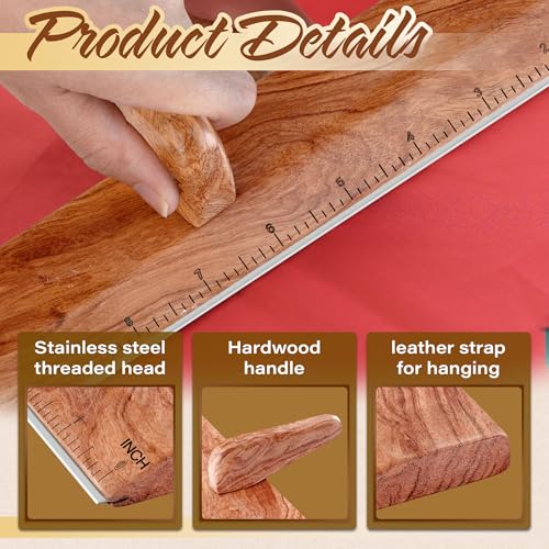 Safety Ruler with Handle & Stainless Steel Edge