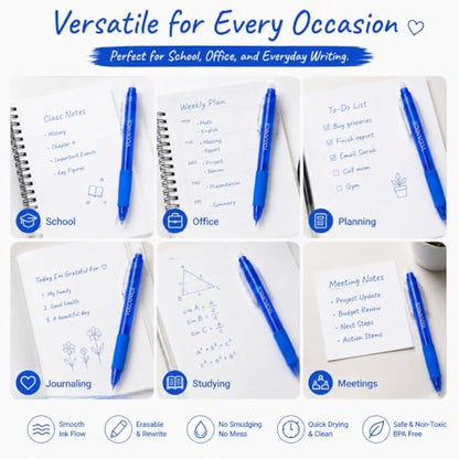 Blue Erasable Gel Pens (24 Count)