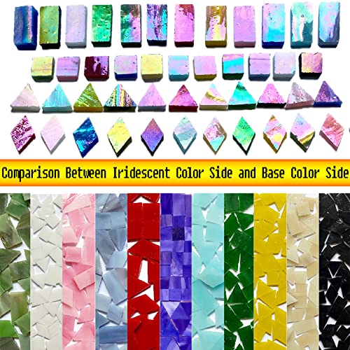 Iridescent Black Glass Mosaic Tiles (9 Ounce)