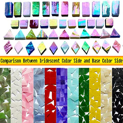 Iridescent Black Glass Mosaic Tiles (9 Ounce)