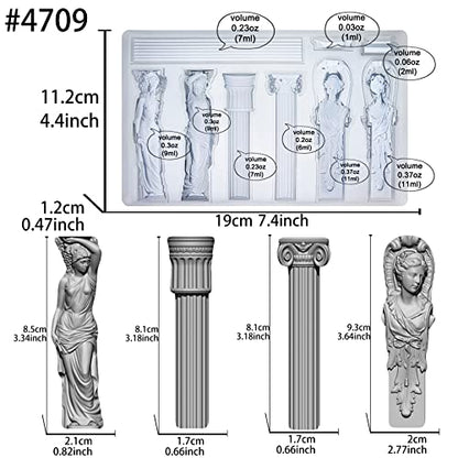 Art Mold for Polyclay Air Dry Clay Plaster