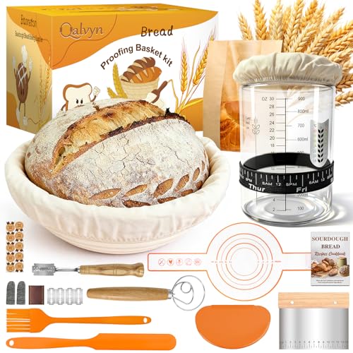 Sourdough Starter Kit with Sourdough Jar & Baking Supplies for Beginner