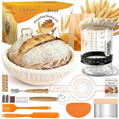 Sourdough Starter Kit with Sourdough Jar & Baking Supplies for Beginner