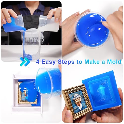 Silicone Mold Making Kit 30A Platinum Liquid 2 Gallons Translucent