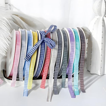 Classic Gingham Checkered Ribbon