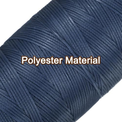 Leather Sewing Waxed Thread 284 Yards 0.8mm Denim Blue