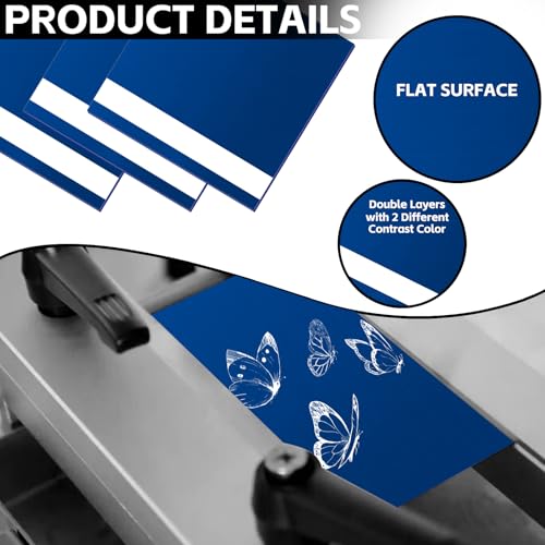 5PCS Laser Engraving Double Color ABS Plastic Sheet (5 Count)