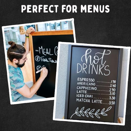 6 White Chalk Markers for Chalkboard Signs