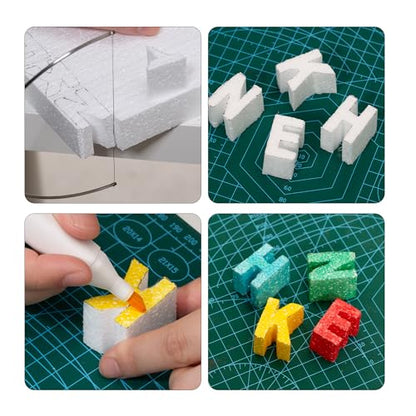 4x4x2in Craft Foam Blocks 12 Pack for Arts & Crafts School Projects
