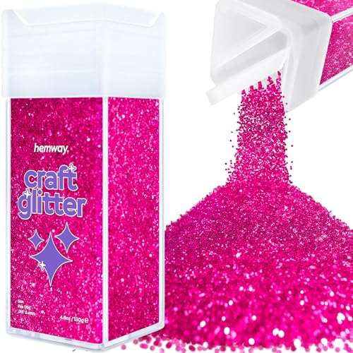 Craft Glitter Shaker Dark Rose Pink 110g Fine (4.6 Ounce)