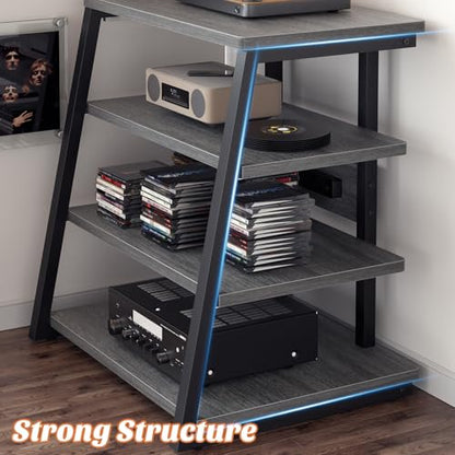AV Media Stand with Outlets