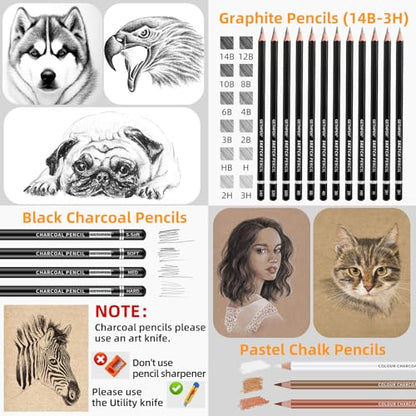 Drawing Sketching Pencil Set (34 Count)