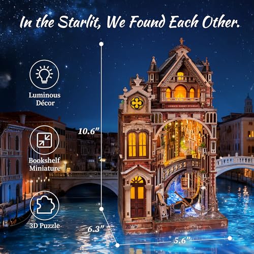 Venice Night Starlit Book Nook Kit