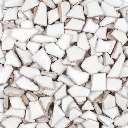White Ceramic Mosaic Tiles for Crafts