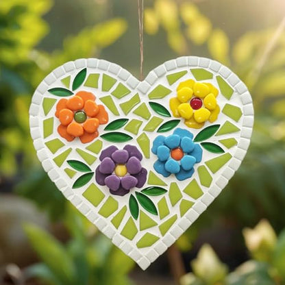 Green Leaf Mosaic Tiles for Crafts