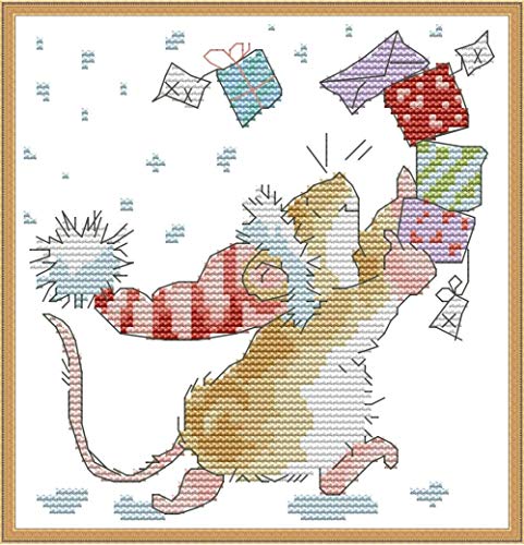 Stamped Cross Stitch Kits 11CT 9.5X9.5 inch Pre