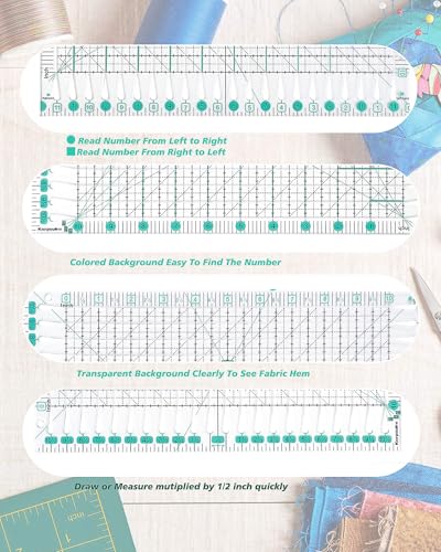 Quilting Ruler for Precise Fabric Cutting