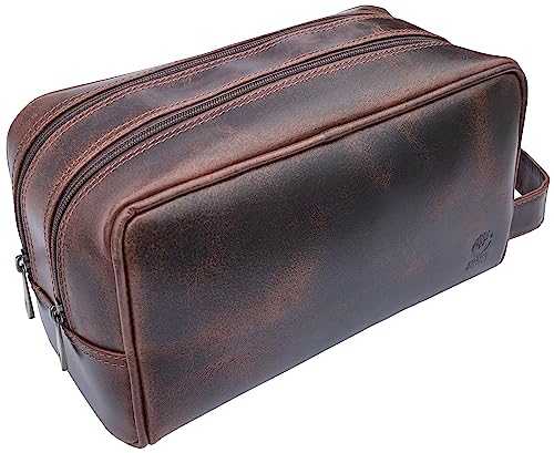 Leather Toiletry Bag for Men