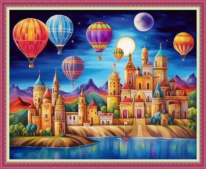 Cross Stitch Stamped Full Embroidery Kits DIY 11CT Cotton Thread Printed DIY Needlepoint Kits Craft Needlework Set Cross