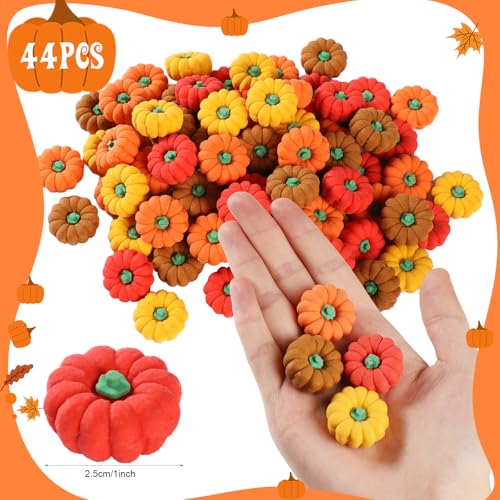 44Pcs 3D Pumpkin Erasers Bulk (44 Count)