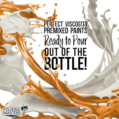 Golden Ochre Acrylic Ready to Pour Pouring Paint (8 Fl Oz)