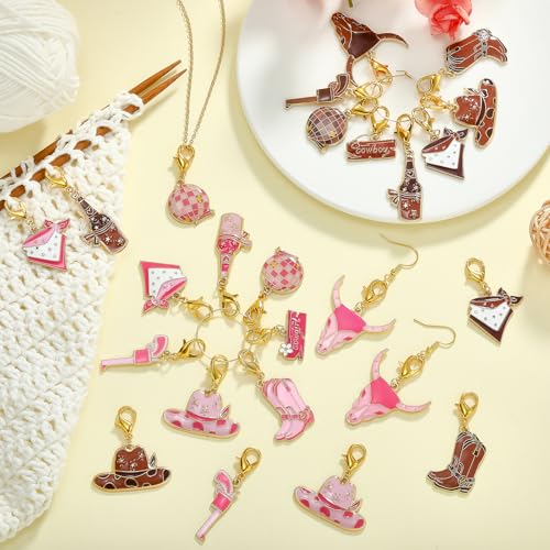 Cowboy Knitting Stitch Markers for Crocheting