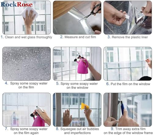 UV 99% Security and Safety 4 Mil Clear Window Film Shatterproof Anti Shatter Tempered Glass Film for Home and Office Windows
