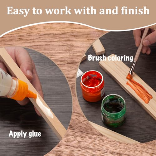 Wooden Dowels for Crafts (15 Count)