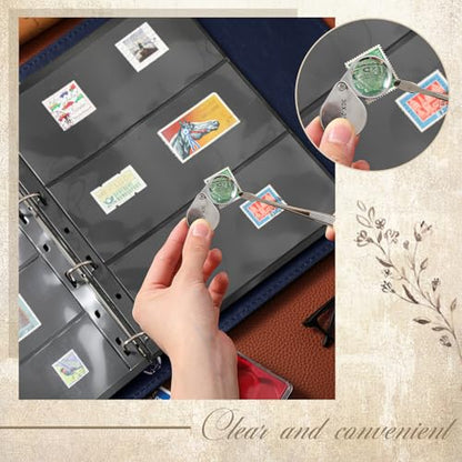 Stamp Collecting Album Binder Kit for Collectors (23 Count)