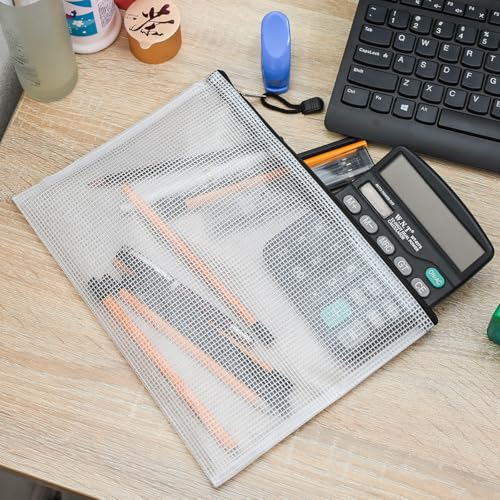 20pcs Mesh Zipper Pouch Bags (20 Count)