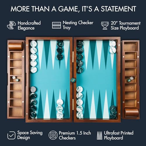 20 Inch Large Backgammon Sets for Adults