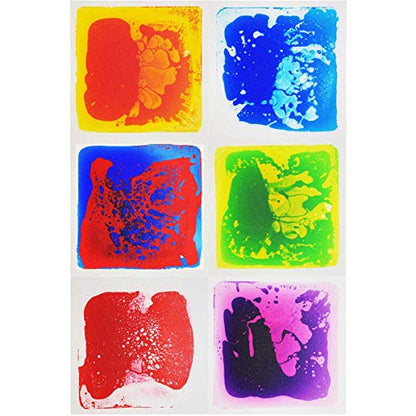 6 Pack 12" X 12" Sensory Tiles for Activity Play Centers for Children (6 Count)