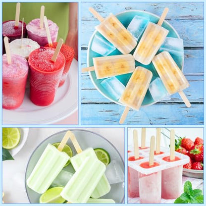 3000 Pcs Craft Sticks 4.5 Inch Bulk Ice Cream Sticks Natural Wood Sticks (3000 Count)