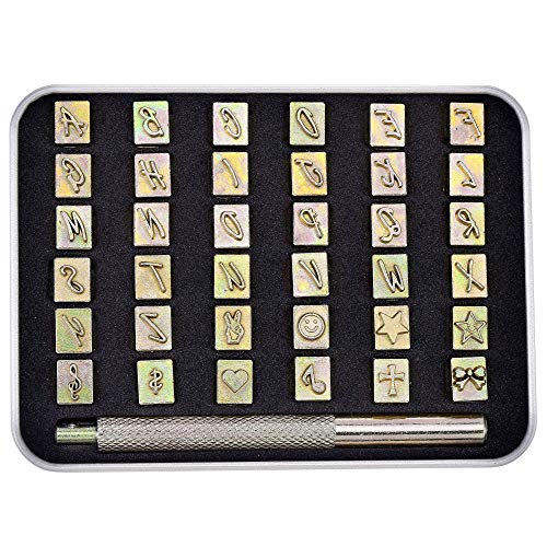 37 Pieces Leathercarft Stamping Tool Set