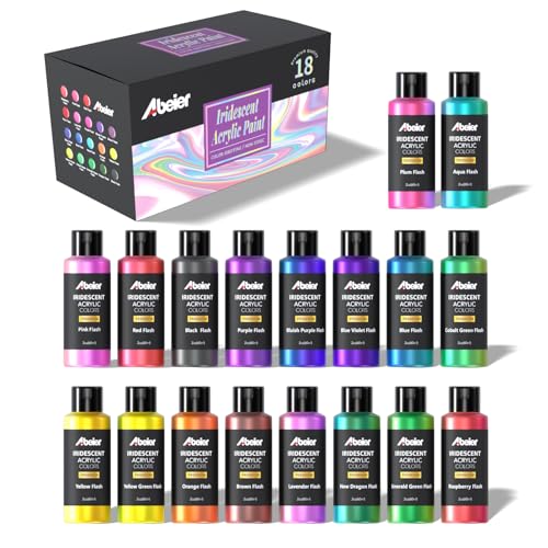 Iridescent Acrylic Paint Set (36 Fl Oz)
