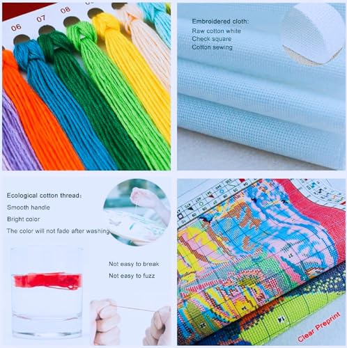 Stamped Cross Stitch Kits for Beginners