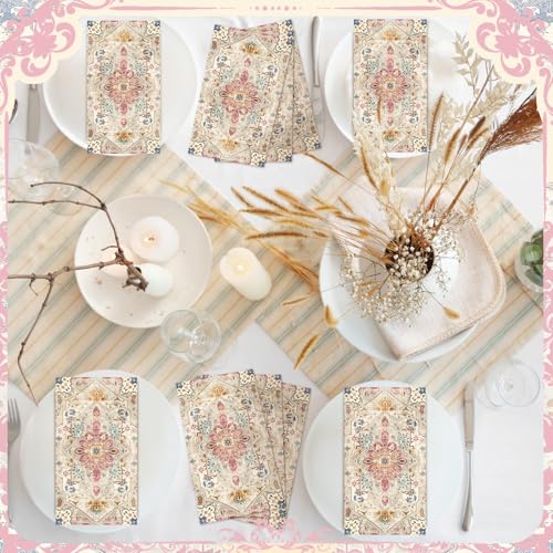 100 Pcs Boho Napkins Paper Guest Towels (100 Count)