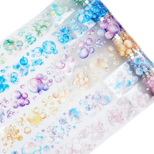 6 Rolls Bubble PET Tape for Scrapbook Journaling (7 Count)