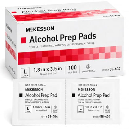 Alcohol Prep Pads (100 Count)