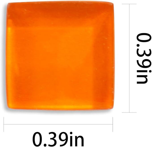 Square Glass Mosaic Tiles Bulk for Adults Crafts Supplies,200g Broken Mosaic Glass Pieces for Living Room Bathroom Kitchen Home Decoration DIY Art Projects
