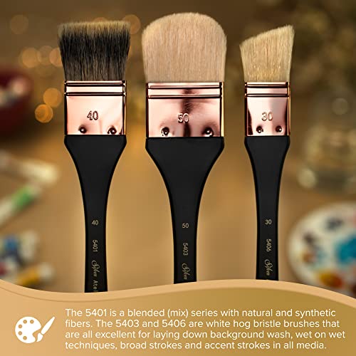 Silver Atelier Oval Mottler Oil Paintbrush