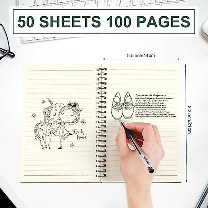 54 Pcs Spiral Notebooks