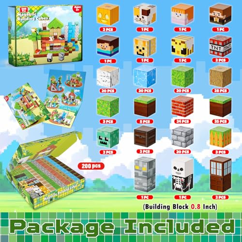 200PCS Magnetic Blocks