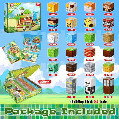 200PCS Magnetic Blocks