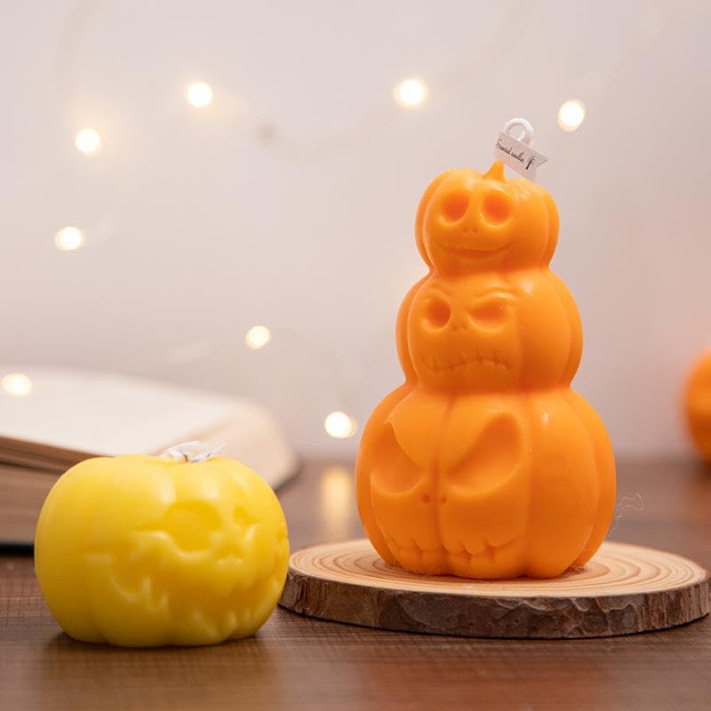 4Pcs Halloween Ghost Candle Silicone Molds Set (4 Count)