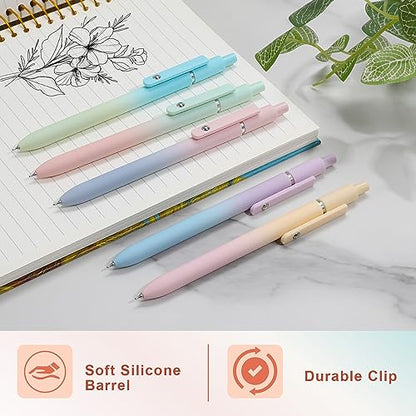 5pcs Gel Pens Black Ink Medium Point 0.7mm Pens (5 Count)