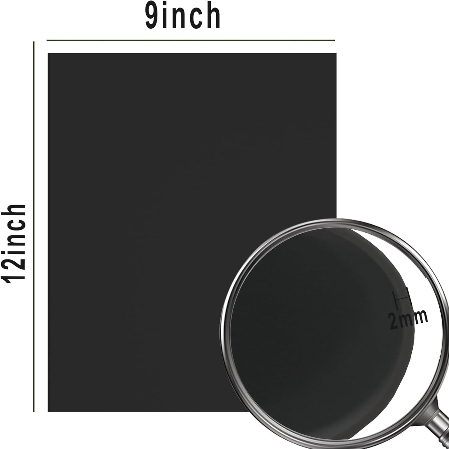 QIDIWIN EVA Foam Craft Sheets - 9x12 Inch 2mm Thick Versatile Non-Adhesive Foam for DIY, Cosplay, Scrapbooking, Classroom Projects - Durable, Flexible, Perfect for Crafting, 12 Pack(Black) - Crafty Corner